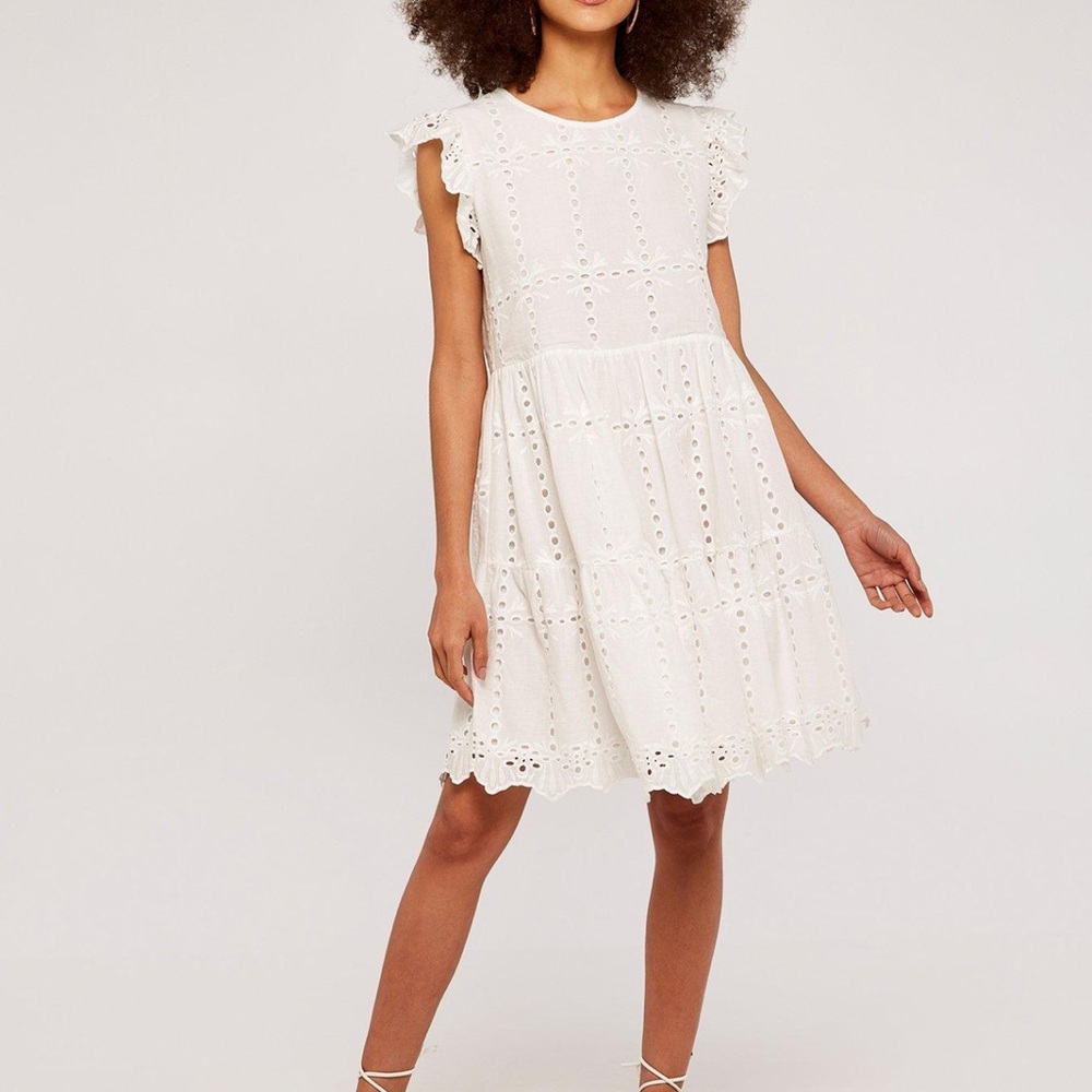 Vici Eyelet Babydoll Dress